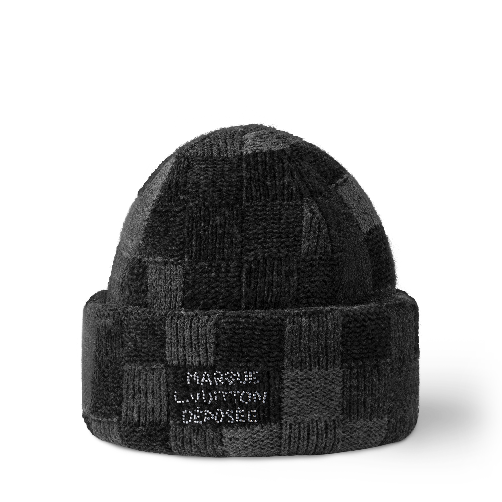 LV Crush Damoflage Beanie - Luxury S00 Black | LOUIS VUITTON